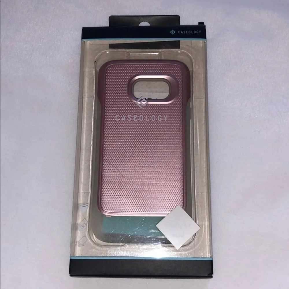 New Samsung Galaxy S7 Pink Clear Cell Phone Case